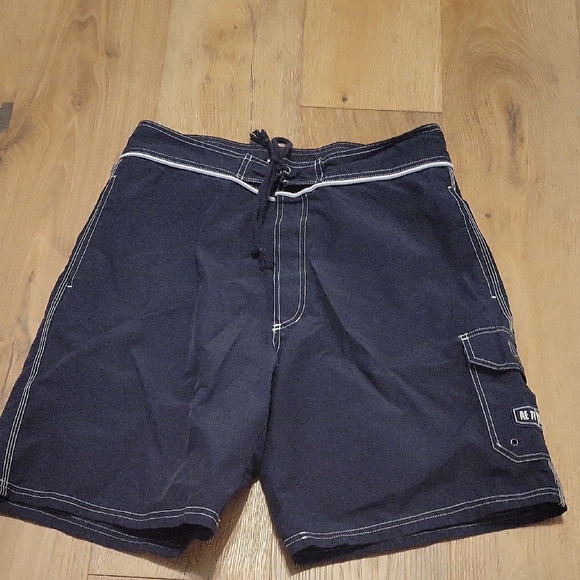 American Eagle Navy Blue Board Shorts Size 33 - Picture 1 of 4